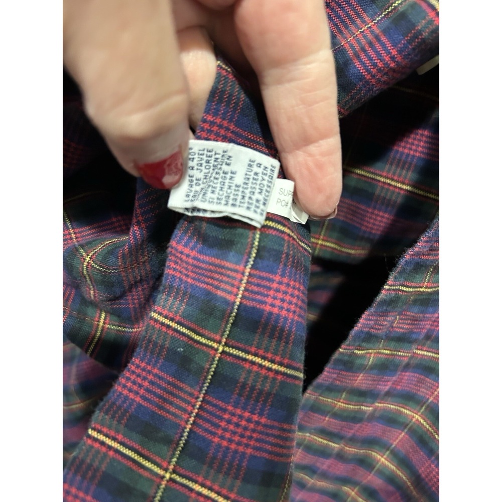 Ralph Lauren Polo Vintage Plaid Button Down Long Sleeve Custom Fit Preppy L - Picture 13 of 13